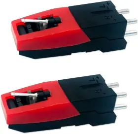 Ackllr 2p-record-stylus-us 2 Pack Record Player Cartridge Replacement Vinyl Turntable Black