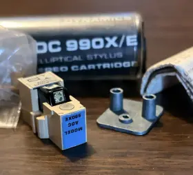 Adc 990xe Cartridge Elliptical Beige Blue Black No Needle Comes With Paperwork