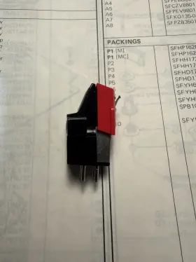 Audio-technica At3400 Magnetic Phono Cartridge - Continuity Tested Needs Stylus