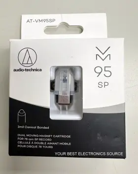 At-vm95sp Audio-technica Atvm95sp New Dual Moving Magnet Cartridge For 78rpm Records 3mil