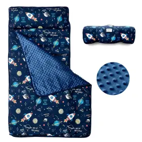 B0c654f9bc Beeweed Toddler Nap Mat Rollup Design Kid Sleeping With Removable Pillow &