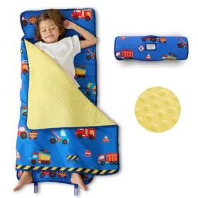 B0cxxdty9k Beeweed Toddler Nap Mat Rollup Design Kid Sleeping With Removable Pillow &