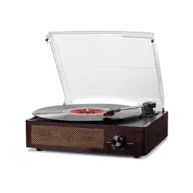 Cotsoco 791265657398 Bluetooth Vinyl Record Player 3-speed Turntable With Stereo Speakers Vintage