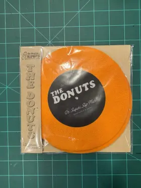 Dss7-td2bl Dr Suzuki Japan The Donuts 7 Inch Vinyl Record Slipmats Pair Orange/black