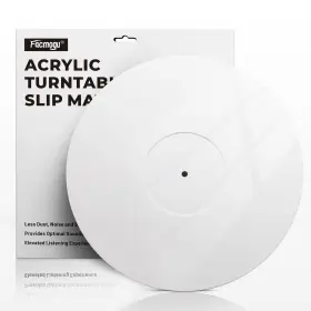 Facmogu A19222-mg-au 3mm White Acrylic Turntable Slipmat 12in Vinyl Record Player