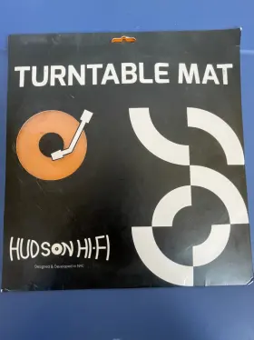 Hudson Hi-fi 868436000328 Acryllic Turntable Mat - Lp Slipmat Orange Lit