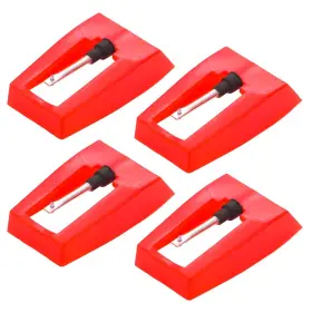 Is-us-lsjcz4-191011 Ideal Swan 4 Pack Record Player Needle Diamond Replacement Stylus For Red