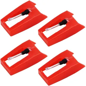 Konewong 768469758381 Record Player Needle Turntable Stylus Replacement For Crosley Ion Red