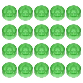 Meccanixity Mea241008ee001744 20 Pcs Footswitch Toppers Guitar Pedal 12mm Bright Dark Green
