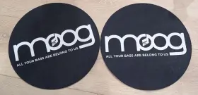Blk-slip-2 Moog Turntable Slipmat Pair 12-inch Vinyl Record - Vintage Rare
