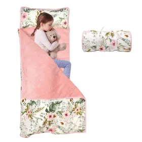B0d7gck453 Ndahjahd Toddler Nap Mat With Removable Blanket And Pillow Extra Large Flower Design Dayca