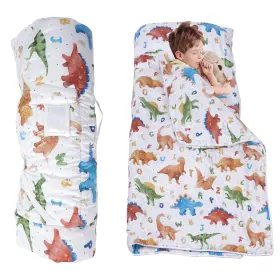 B0d7gdf8z2 Ndahjahd Dinosaur Toddler Nap Mat With Removable Blanket And Pillow Xl Rolled Napping