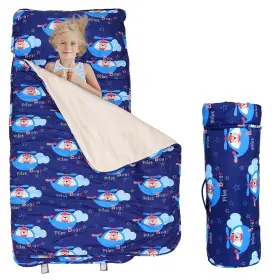B0fl71mstb Orrhomi Toddler Nap Mat With Removable Pillow And Blanket Kids Sleeping Bag Lightweight