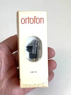 Lm15 Ortofon Vtg 1980 Stylus Phono Cartridge In Original Box And Sales Receipt