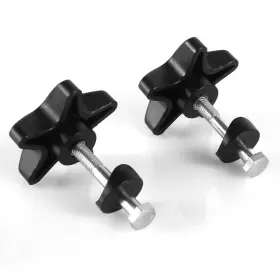 Peutier 1016686 2 Sets Rollator Walker Replacement Knobs Comfortable Medium Black