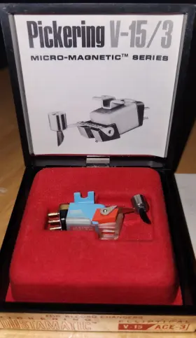 Pickering V-15/ace-3 Micro-magnetic Cartridge And Elliptical Stylus For V-15/3