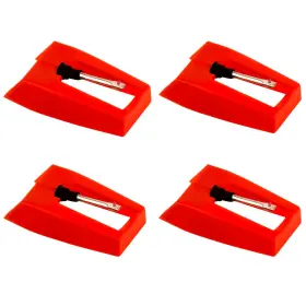 1088877 Savita 4pcs Record Player Needles Turntable Replacement Needle Durable Red