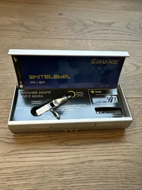 29a2326 Shure Whitelabel Cartridge And Stylus Integrated Headshell White/blue/silver M