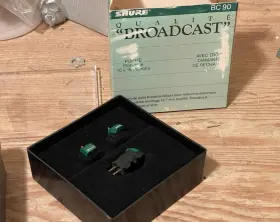 Bc-90 Shure Bc90 Vintage Back-cuing Broadcast Stereo Cartridge In Box With Nos Styli
