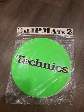 Slipmatz Technica Sm-158 Inch Technics Dj Slip Mats 1-pair Neon Green For Vinyl Record Turntable