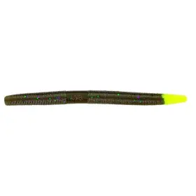 Yam-9-10-913 South Bend Sporting Goods Yam 5 Inch Green Pumpkin With Chartreuse Tail