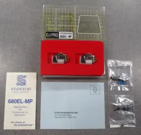 680el-mp Stanton Dj Pro Stylus/needles With Cartridges And Hardware Manual Box