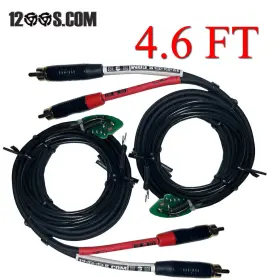1210 Technics 1200s.com 702706955058 4.6 Ft 1200 Gold Tip Shielded Rcas Stock Rca Pcb Board And Gnd Wire
