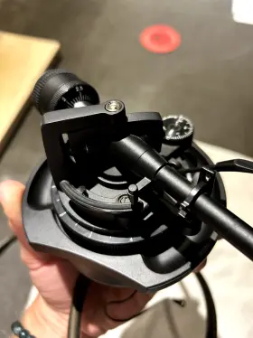 Sl-1200s Technics Dhc Str8 Straight Tone Arm Assembly Black Rcas Internal Ground