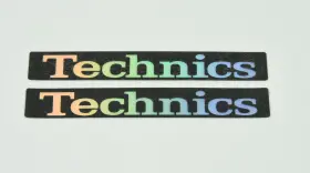 Nitto-5015 Technics Lot Of 2 Pro Dj Turntable Reflective Sticker Decal 6 Inch Nitto 5015