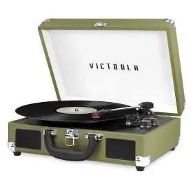 Victrola Vsc-550bt-gro Journey Bluetooth Portable Suitcase Record Player With Built-in