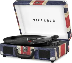 Victrola Vsc-550bt-uk Journey Bluetooth Portable Suitcase Record Player With Built-in