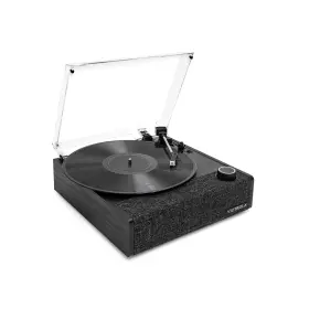 Vta-74-blk Victrola Eastwood Ii Record Player Black Finish Turntable With Speakers Blu