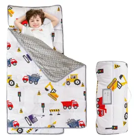 B0cm2rsb7l Viviland Toddler Kid Nap Mat For Preschool Boys Car Truck Slumber Bag Daycare Sl
