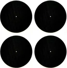 Black Felt Turntable Pair 12-INCH Vinyl Record Dj Pro Platter New. Price: $18.00.