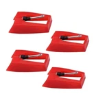 4 Pack Ruby Record Player Needle Turntable Stylus Replacement For Ion Red New. Price: $13.06.