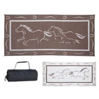 Stylish Camping GH8187 Brown/white X 18' Galloping Horses Mat, Pack New. Price: $138.75.