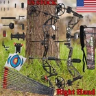 Archery Compound Bow 30-70LBS Rh Let Off 75% &carbon Arrows Set Shooting Hunting New. Price: $197.39.