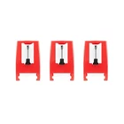 Victrola 3 Pack Turntable Replacement Needles For Record Players Red New. Price: $28.52.