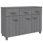 Sideboard Bar Buffet Console Cabinet With Drawers Hamar Solid Wood Pine Vidaxl New. Price: $191.99.