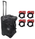 Mackie Rolling Speaker Bag Carry Case For THUMP12A & THUMP12BST+(4) Xlr Cables New. Price: $170.95.