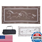 Stylish Camping GH8187 Brown/white X Galloping Horses Mat Pack New. Price: $159.98.