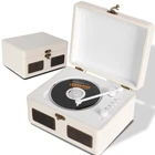 Retrobeat Time Vintage Portable Music Box Cd With Speakers, Bluetooth White New. Price: $42.99.