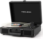 Portable Record Player With Bluetooth, 3-SPEED Belt-drive Turntable Black New. Price: $76.88.