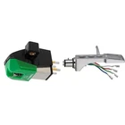 Audio-technica AT-VM95E Dual Moving Magnet Cartridge Green & AT-HS1 Headshell New. Price: $166.81.
