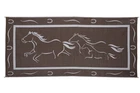 Ming Mark Stylish Camping GH8187 Brown White X18 Galloping Horses Mat New. Price: $113.26.