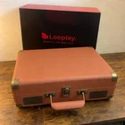 Looplay Bluetooth Vinyl Record Player 3-SPEED Suitcase Turntable Led New. Price: $47.99.