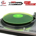 Acrylic Turntable - Slipmat For 12" Vinyl Lp Record Player Green Lit New. Price: $20.99.