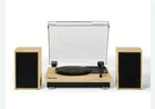 Crosley CR6043A Brio Turntable Shelf System With Speakers, As Shown Used. Price: $94.95.