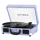 Victrola Journey Bluetooth Portable Suitcase Record Player, VSC-550BT Lavender Open. Price: $45.17.