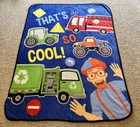 Jay Franco Blippi That So Cool Throw Blanket Fire Engine Garbage Truck Decor Pre-owned. Price: $29.99.
